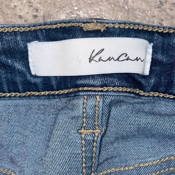 KanCan High Rise Ankle Skinny Button-Fly Raw Edge Hem Jeans, Sz13/30 - Picture 3 of 6
